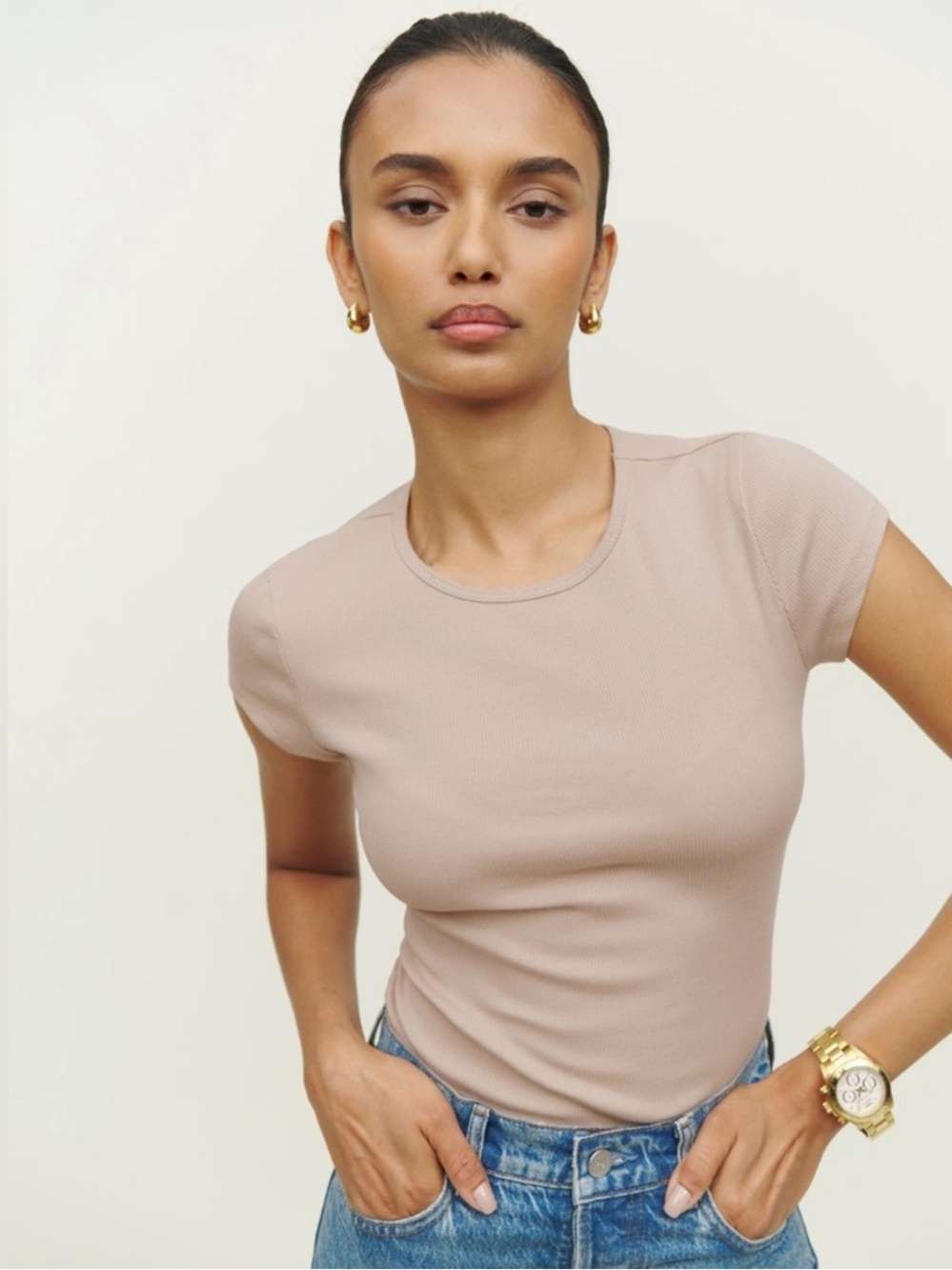 Reformation Hartley Knit Tee